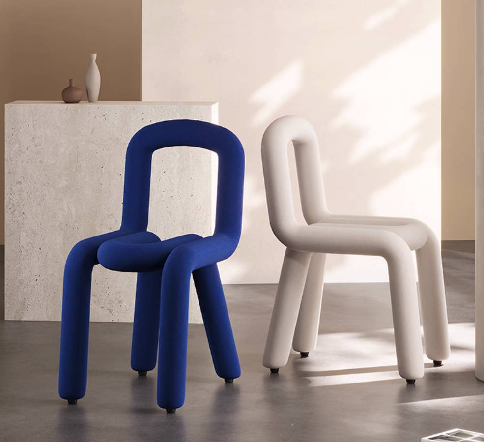 Designer home light luxury high-end special-shaped dining chair modern and simple